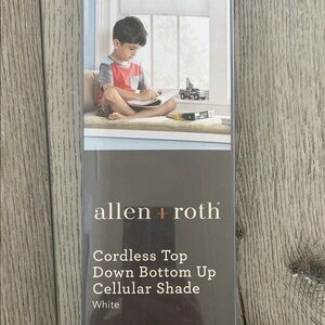 Allen + Roth White Cordless Cellular Shade